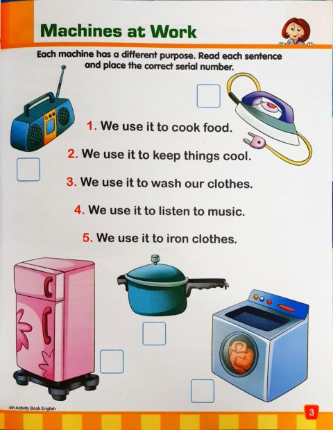 4th Activity Book English (6+)
