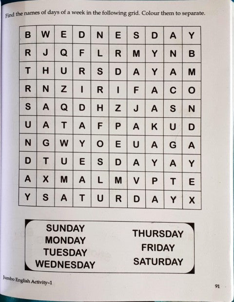 Jumbo English Activity 1