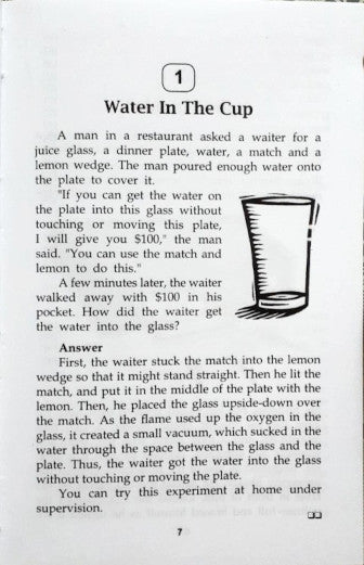 Science Brain Teasers And Puzzles For Young Scientists