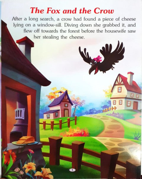 World Famous Aesop's Fables 2 Stories In 1 The Fox And The Crow / The Fox The Cock And The Dog