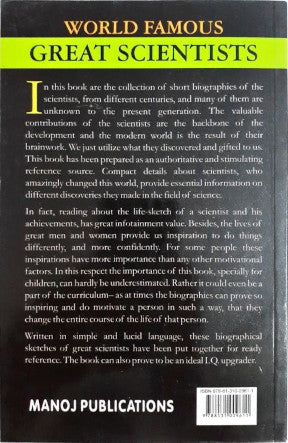 World Famous Great Scientists Brief Life Sketches & Achievements Of Known & Unknown Scientists