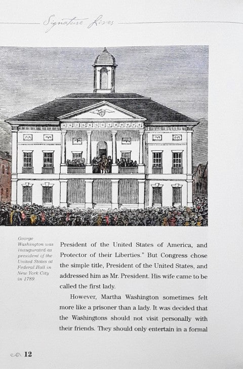 Martha Washington First Lady of the United States Signature Lives