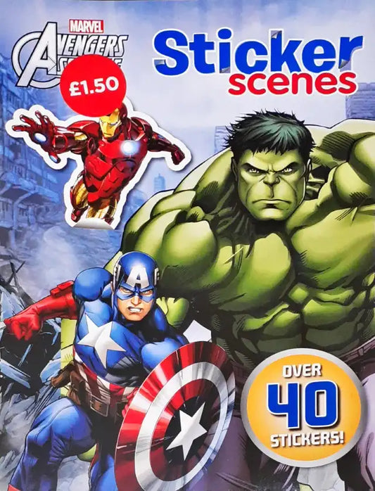 Marvel Avengers Assemble Sticker Scenes Over 40 Stickers