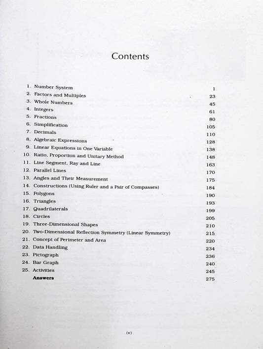 RS Aggarwal Mathematics For Class 6 (P)