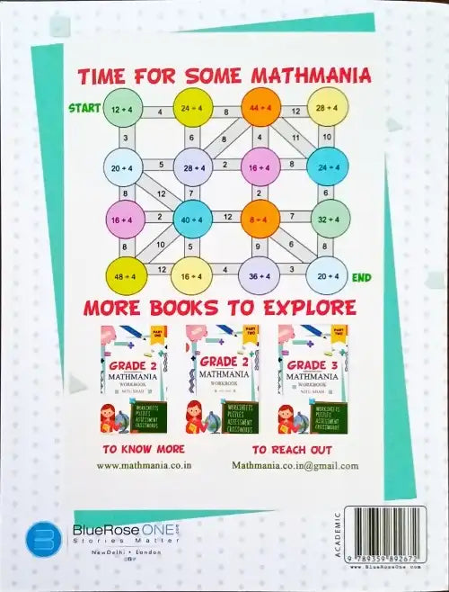 Mathmania Workbook Grade 3 Part One