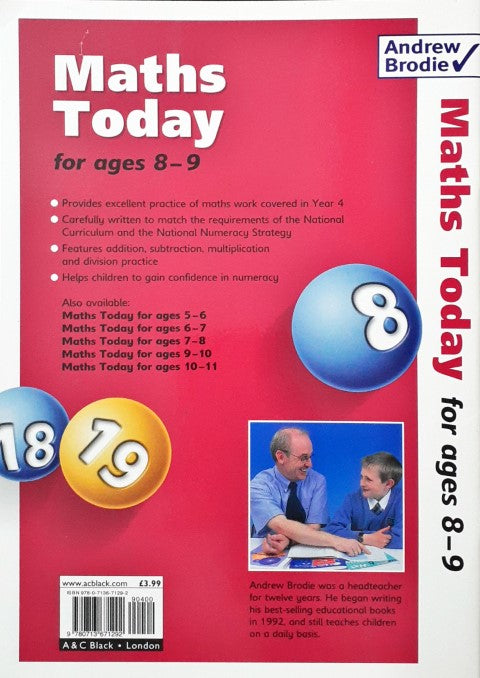 Maths Today For Ages 8-9 Workbook Excellent Practice For Numeracy