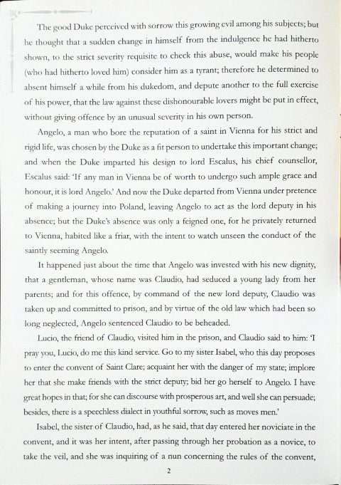 Measure For Measure - Illustrated Tales From Shakespeare