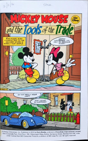Mickey Mouse And Friends The Tools Of The Trade / Tanglefoot Pulls His Weight / Don't Worry About It 3 Stories in 1 Book
