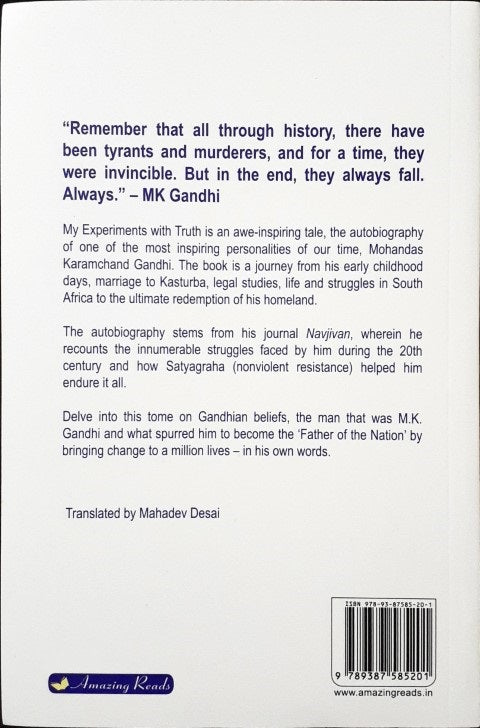 My Experiments With Truth M K Gandhi An Autobiography