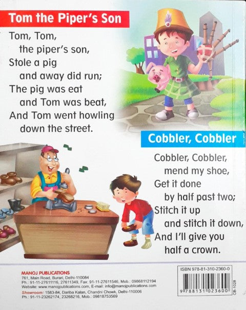 My First Board Book Nursery Rhymes For Junior KG - Wipe & Clean