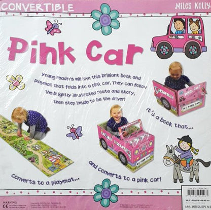 Convertible Pink Car Converts To A Playmat And Car
