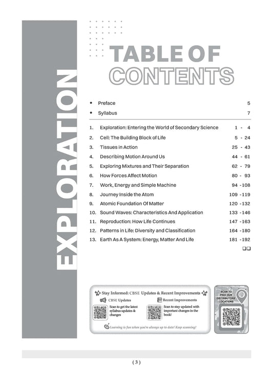 Oswaal CBSE NCERT Textbook Solutions Science (Exploration) Class 9 (Latest NCERT)