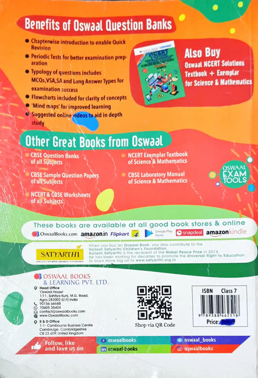 Oswaal Books NCERT & CBSE Question Bank Class 7 Social Science (P)