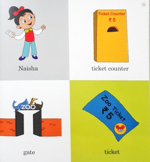 Naisha At The Toyshop Park Beach Zoo 4 in 1 Book