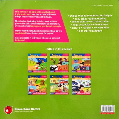 Naisha At The Animal Shelter Aquarium Museum Car Showroom 4 in 1 Book