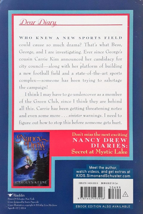 Nancy Drew Diaries Book 5 Sabotage at Willow Woods