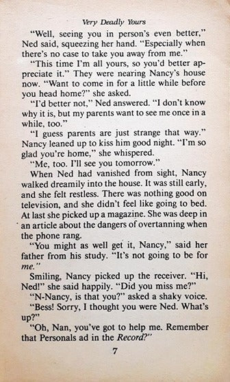 The Nancy Drew Files Case 20 Very Deadly Yours