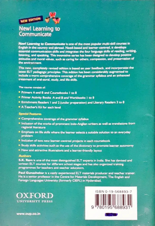 Oxford New Learning To Communicate Literary Reader 7 (P)