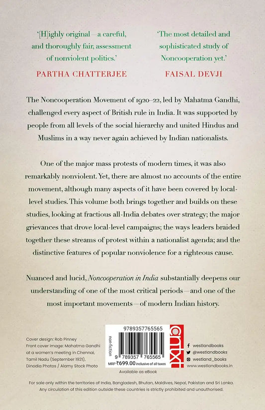 Non Cooperation In India : Nonviolent Strategy And Protest, 1920–22