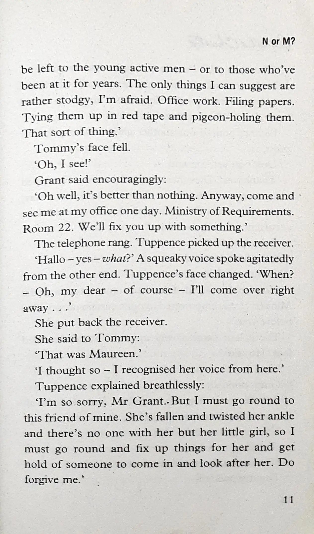 Tommy & Tuppence Mysteries #3 : N or M? (P)