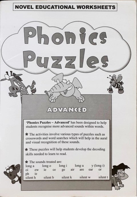 Novel Educational Phonics Puzzles Advanced