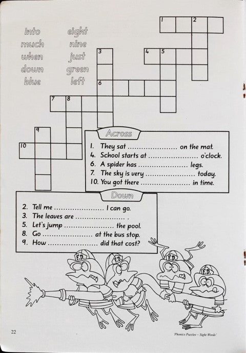 Novel Educational Phonics Puzzles Sight Words