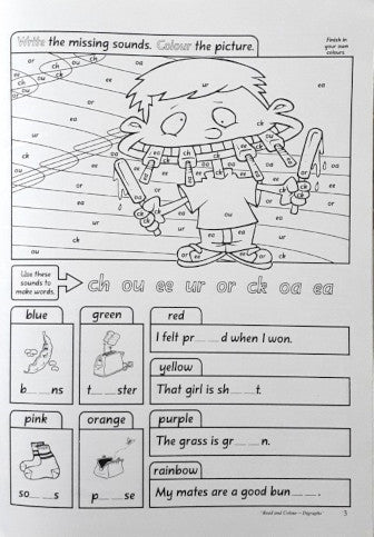 Novel Educational Read & Colour Digraphs