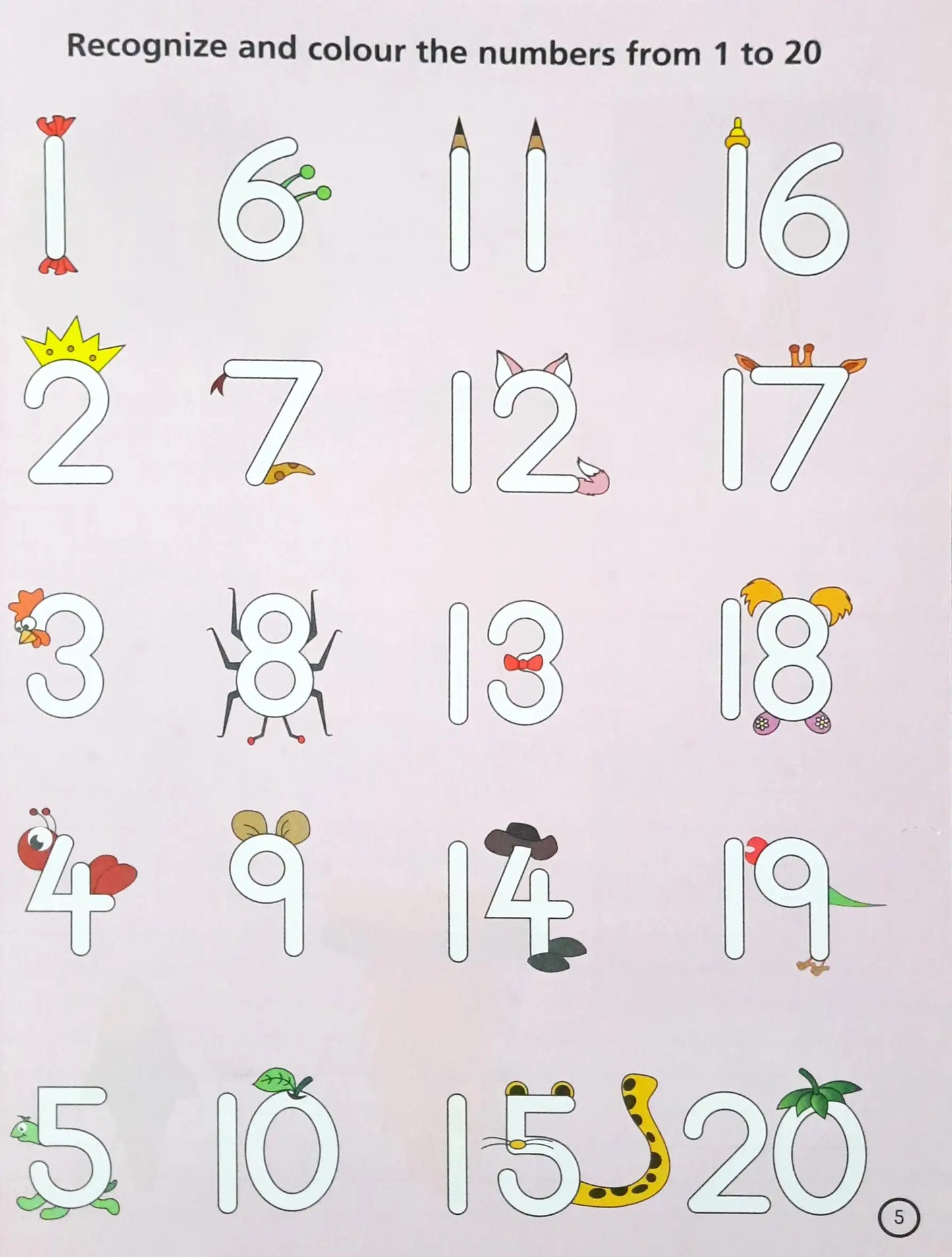 Number Writing 1 - 20 : A Preschool Writing Programme - Book 8