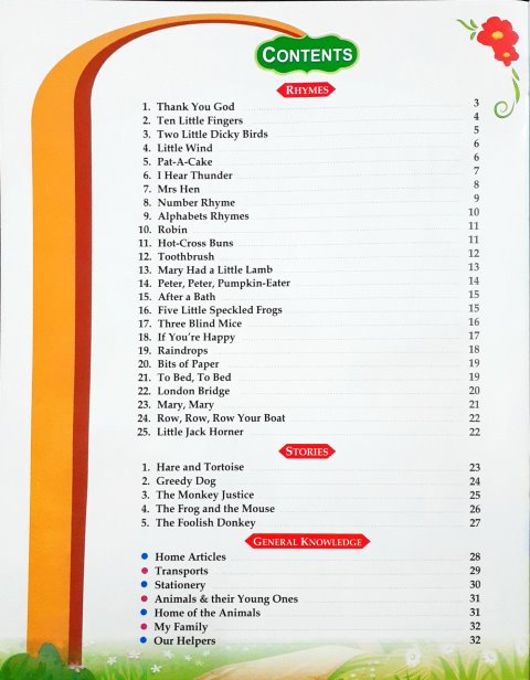 Nursery Rhymes With Stories & G.K. Junior K.G. (Play School Series)