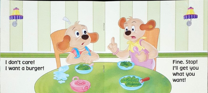 Pepper Eats Green Vegetables