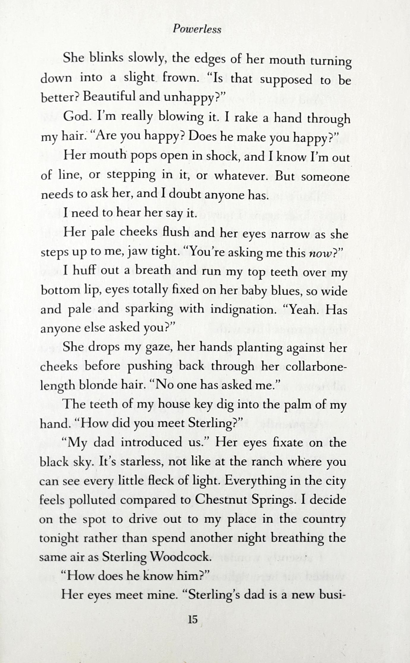 Chestnut Springs #3 : Powerless