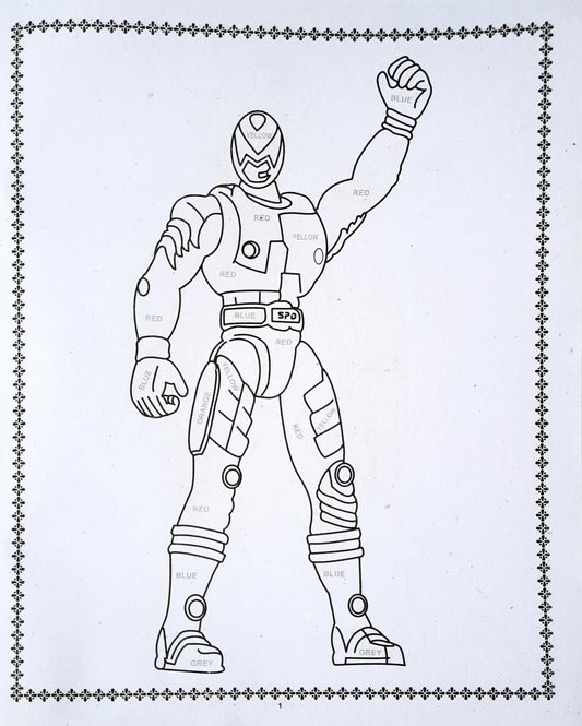 Power Rangers Power Thunder Colouring Book