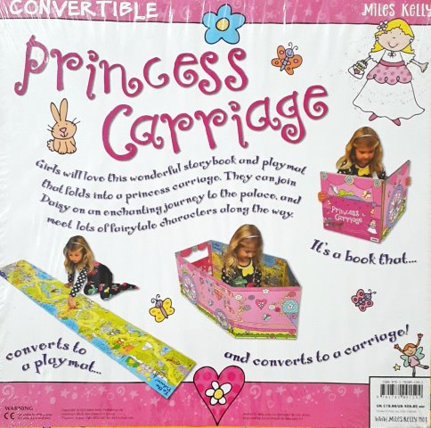 Convertible Princess Carriage Converts To A Playmat And Carriage