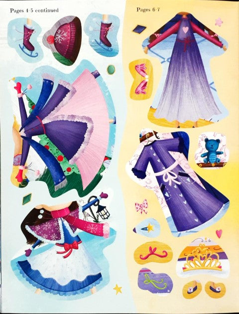Princess Snowbelle's Dressing Up Sticker Book With Over 200 Stickers