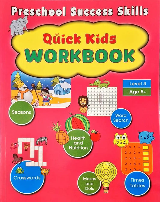Preschool Success Skills : Quick Kids Workbook | Level 3