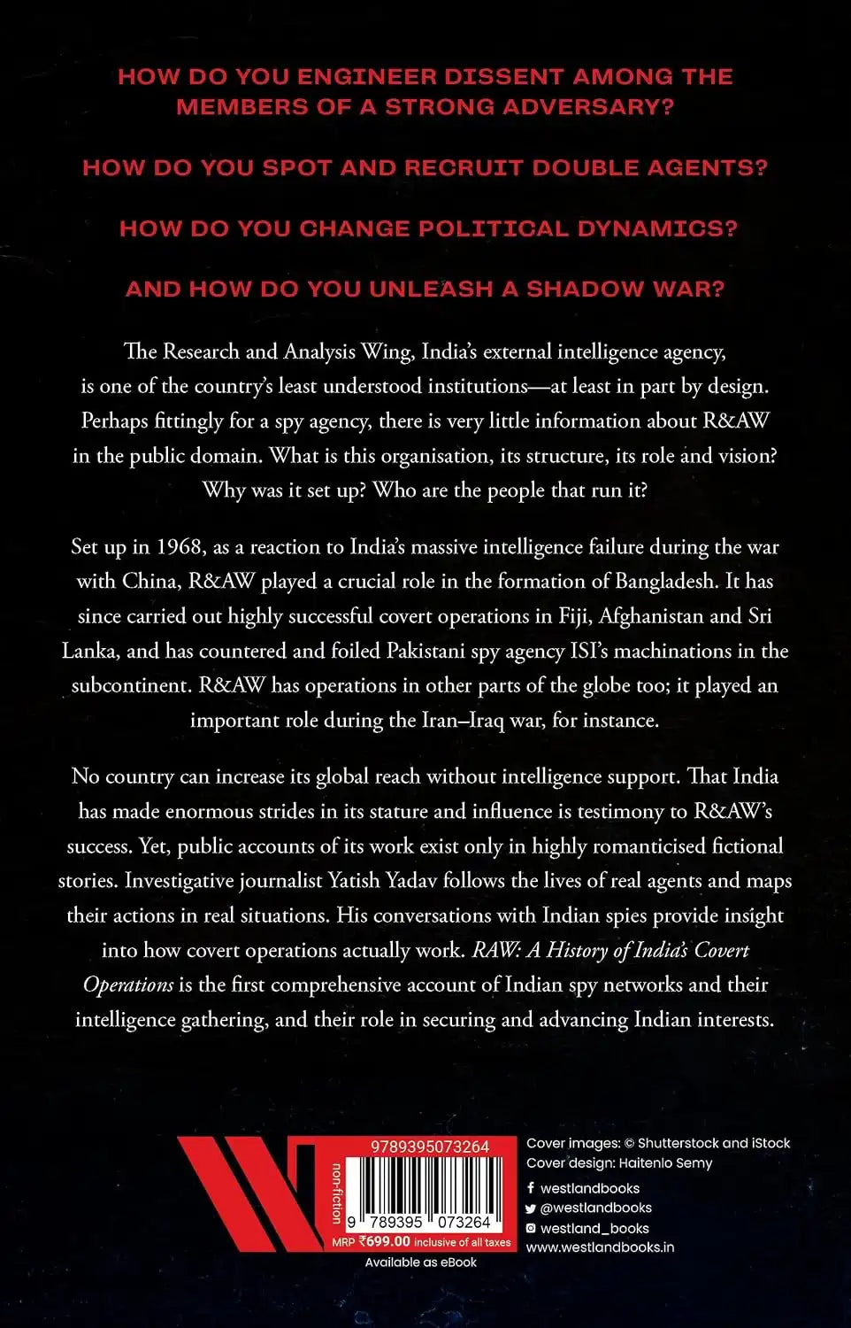 Raw : A History Of India's Covert Operations