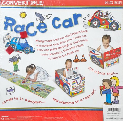 Convertible Race Car Converts To A Playmat And Car