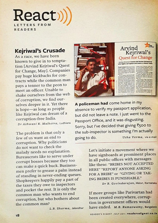 Reader's Digest Magazine : July 2011 (P)