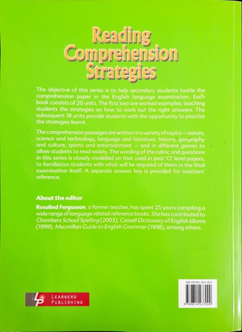 Reading Comprehension Strategies 1