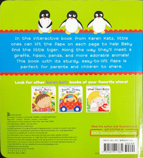 Roar Roar Baby - A Karen Katz Lift The Flap Book