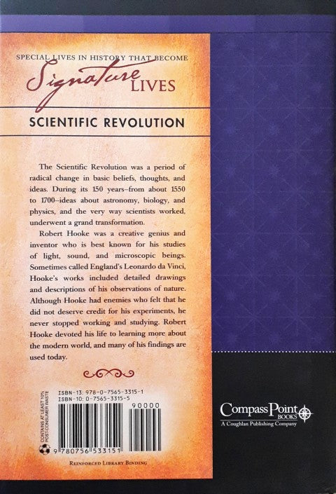 Robert Hooke Natural Philosopher and Scientific Explorer Signature Lives