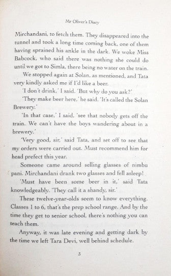 Mr Oliver's Diary
