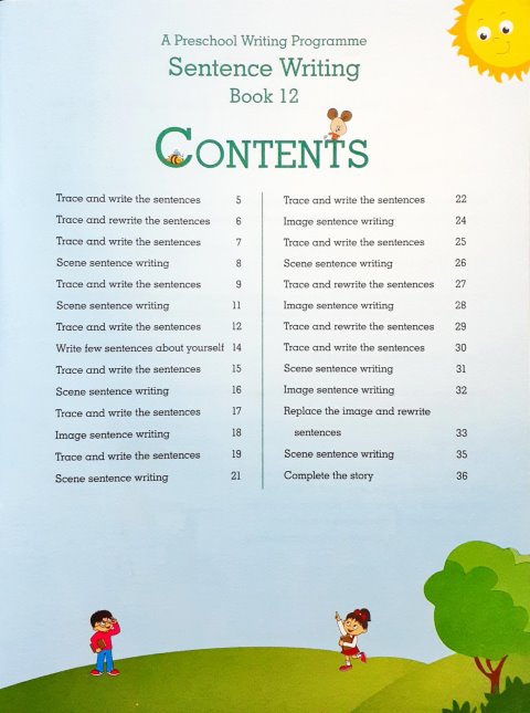 Sentence Writing : A Preschool Writing Programme - Book 12