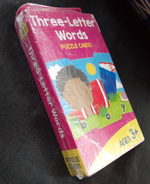 Three Letter Words Puzzle Cards