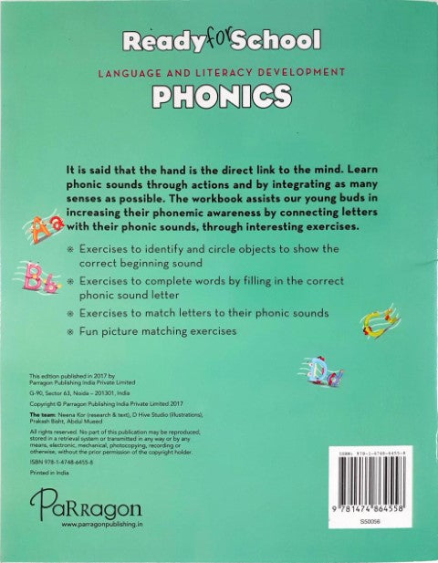 Ready For School Language and Literacy Development Phonics