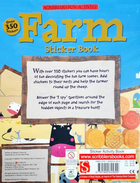 Farm Sticker Book (Scribblers Fun Activity)