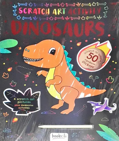 Dinosaurs Scratch Art Activity