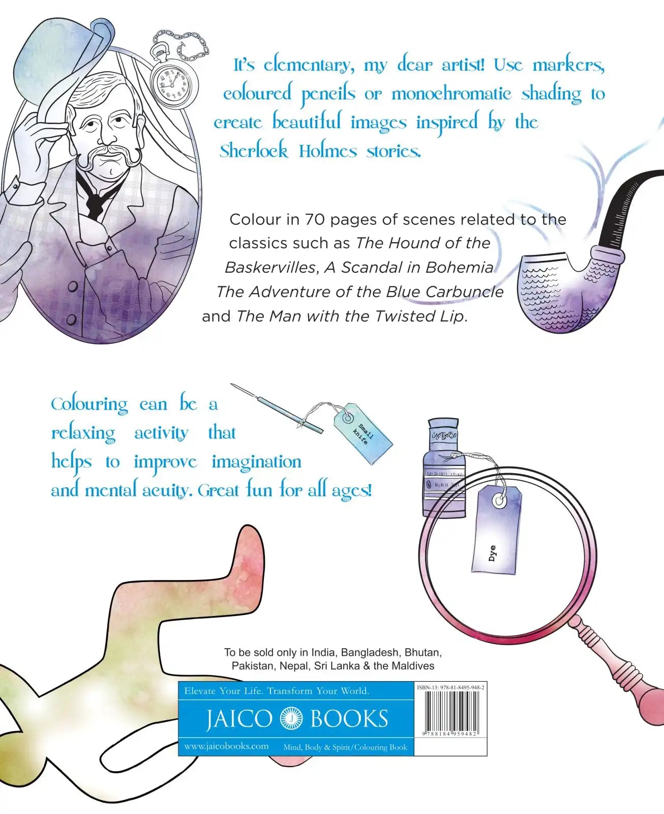 Sherlock Holmes : A Colouring Book For Brainpower!