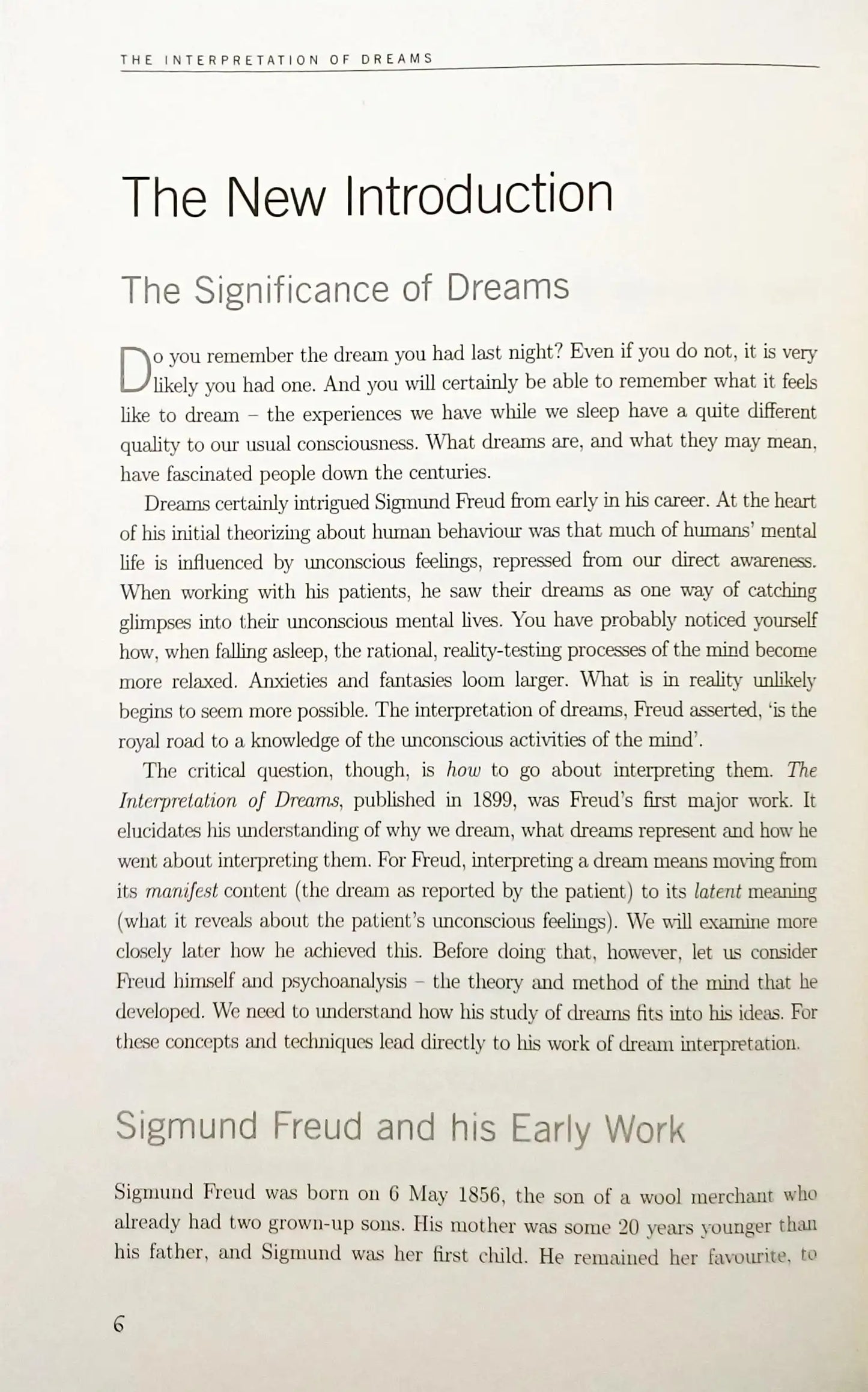 The Interpretation of Dreams