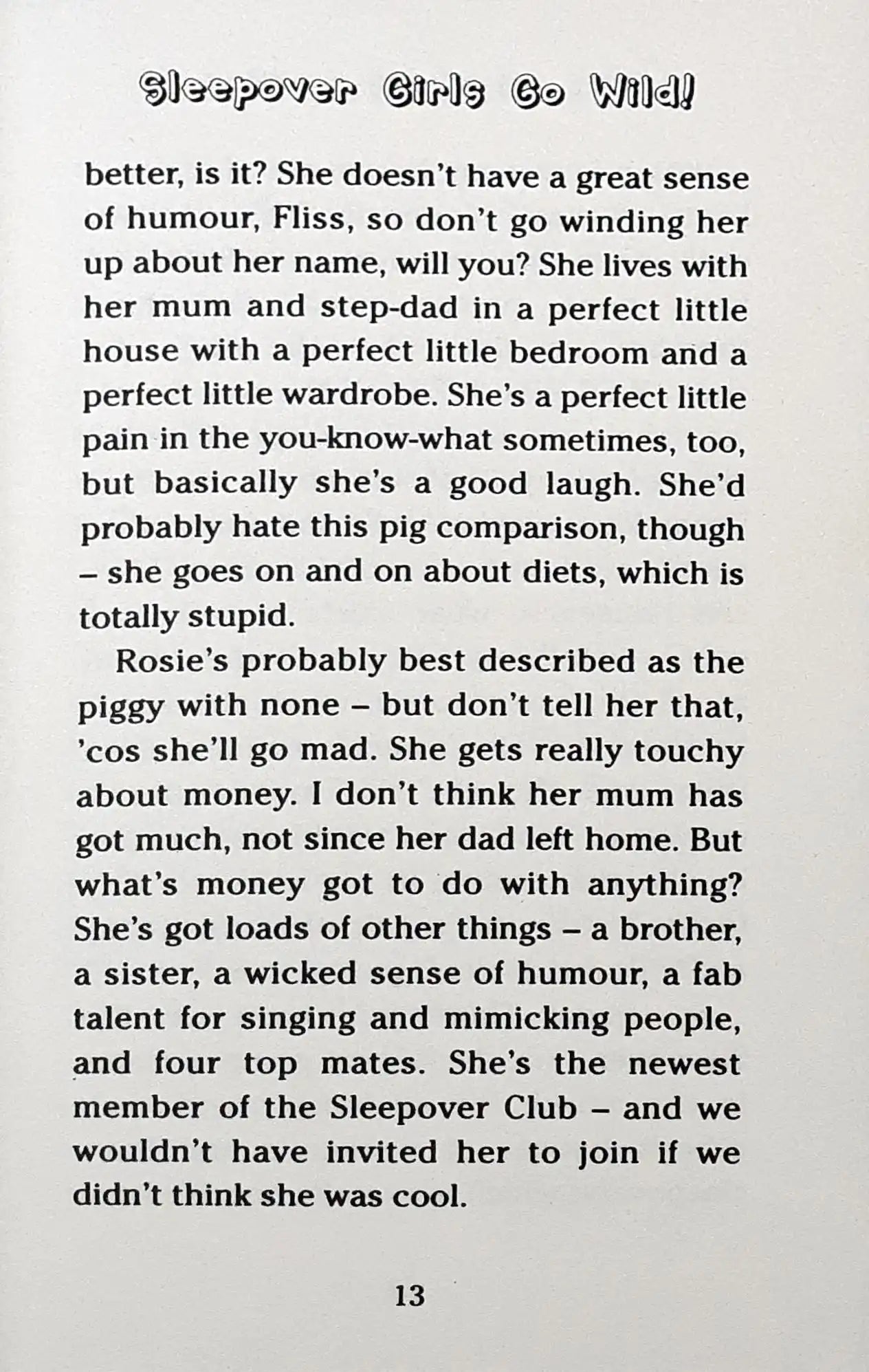 The Sleepover Club #40 : Sleepover Girls Go Wild!